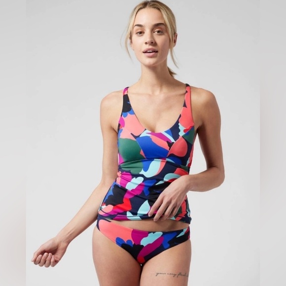 Athleta Other - NWT! Athleta Tossed Floral Dress Blue Triangle Tankini A-C - Multiple Sizes🩵